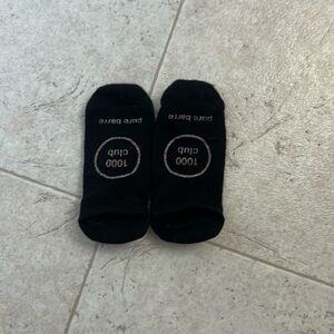 Pure Barre 1000 Club glitter socks